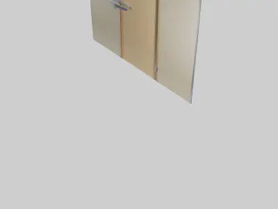 Laminated door model Low-poly 3D model