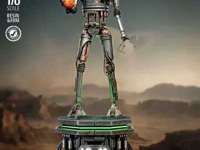 STAR WARS IG-12 With Grogu Sculpture 3D print model