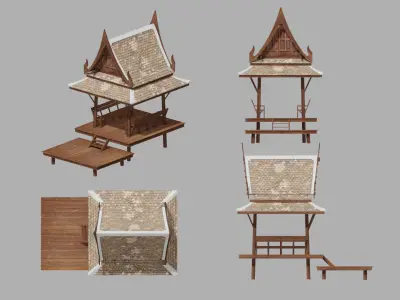 SALA-THAI Low-poly 3D model