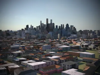 City 05 Low-poly 3D model