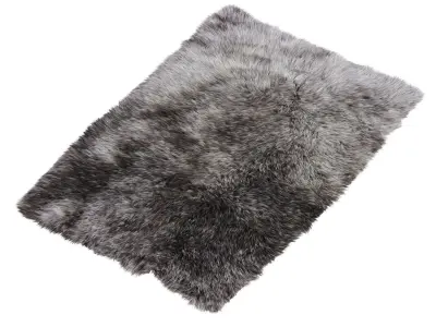 Gray Turkish carpet woolen TOUCH ME LONG 3D model