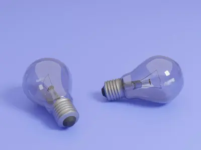 Lightbulb two light bulbs Free 3D model