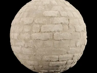  Desert Limestone Brick Tiles Material PBR 200 x 200 cm Texture