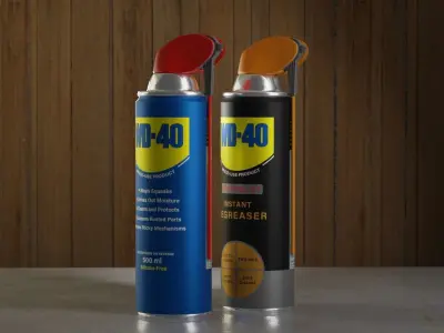 WD 40 Oil Spray 3D model