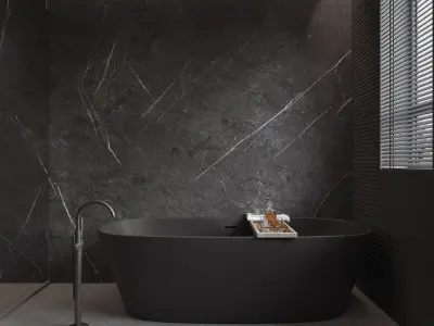 3D model of modern bathroom interior design 3D model