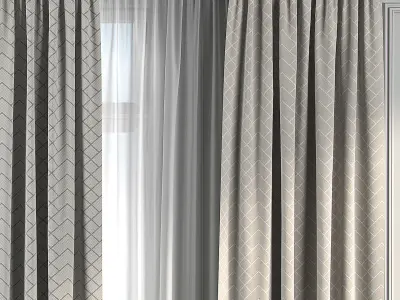 Curtain Set 162 3D model