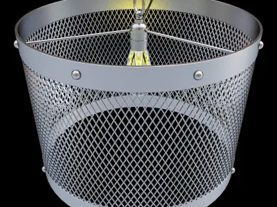 Restoration Hardware Steel Mesh Pendant 3D model