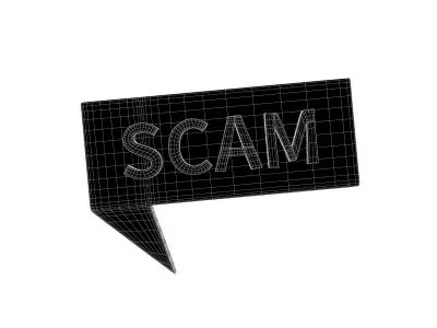 Scam Symbol V2 001 Low-poly 3D model