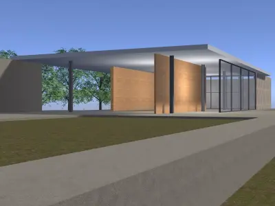 Minimal pavilion 25T03 3D model