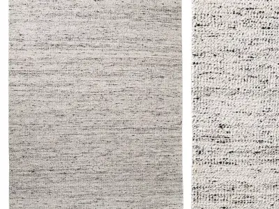 SARAVIA WOOL  JUTE RUG 3D model
