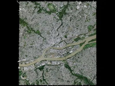 Nantes - France 3D model
