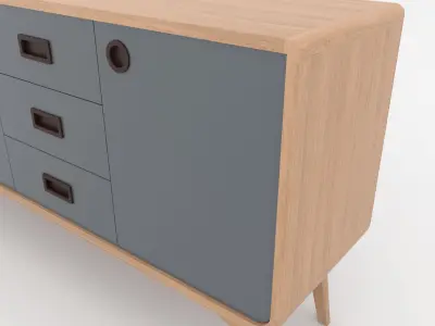 Modern Scandinavian Sideboard 170 Morris 3D model