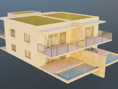 Small House 01 Low-poly 3D model