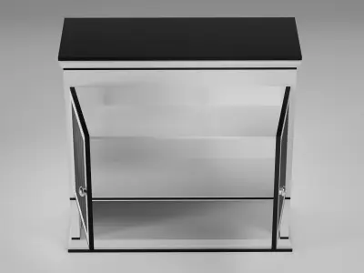 Bathroom Cabinet  Modern Storage Unit Low-poly 3D model