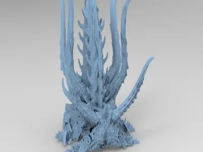 Alien Dragon God Bone Structure 1  3D model