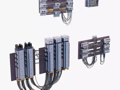 Industrial Electrical Switchboard M1 3D model
