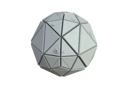 Sci Fi Object No 3552 Low Poly Low-poly 3D model