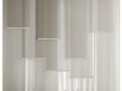 Silk and Panel curtain Low-poly 3D model