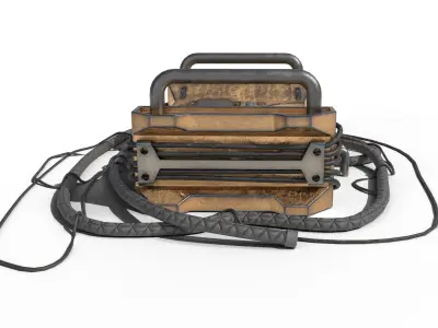 Sci-fi analyzer Low-poly 3D model