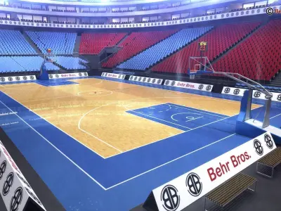 Basketball Arena V2 3D model