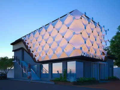 community hall 3D model