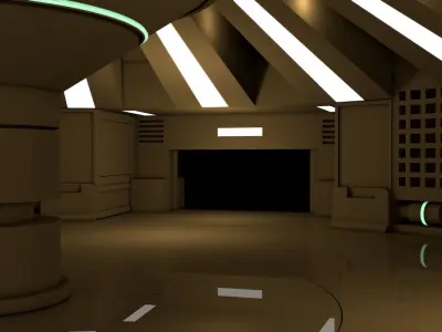Sci Fi Interior  3D model