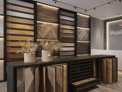 Wood floor shop 3D print model