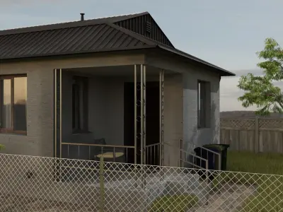 Village House 3D model order