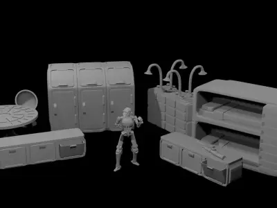Barracks Room Pack 3D print model
