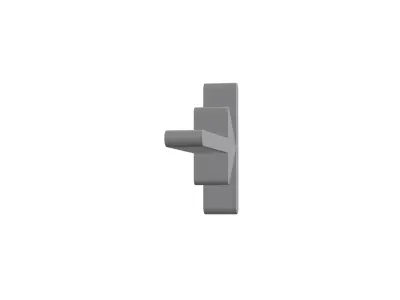 3d arrow alt to left Low-poly 3D model