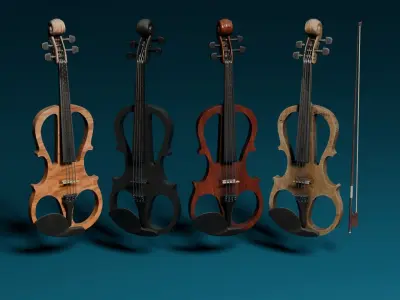 Electric Violin 3D model