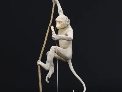 The Monkey Lamp Ceiling  Version by Seletti Low-poly 3D model