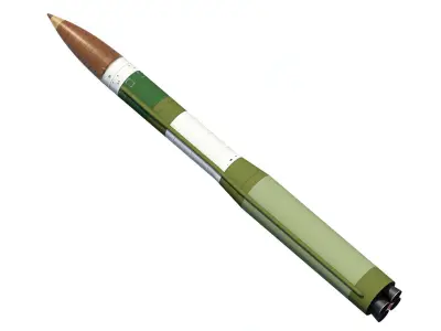 LGM-30G Minuteman-III ICBM 3D model