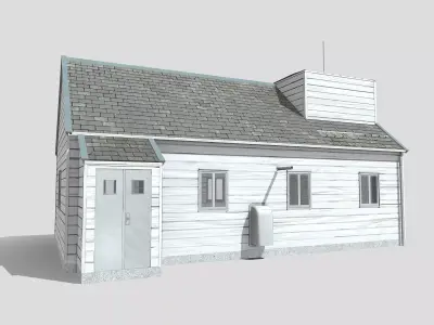 Norway House Low-poly 3D model