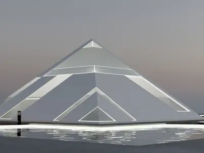 LYX PYRAMID HOUSE 3D MODEL Low-poly 3D model