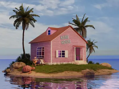 3D Kame House  - Blender Model  3D model