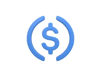 USD Coin v1 001 Low-poly 3D model