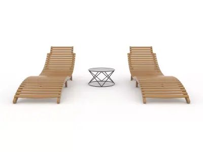 Sun Lounger 13 3D model