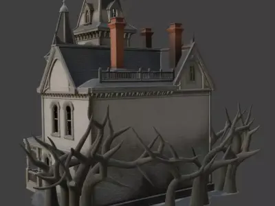 Haunted House 3D Model 3D model
