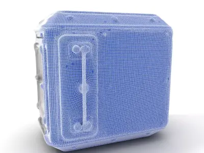 SciFi Industrial Generator model pack Low-poly 3D model