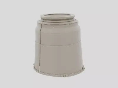 Industrial Factory Ceiling Light Fixture for 3D print 3D model