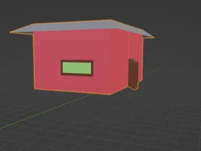 Small Modern House Low-poly 3D model purchase