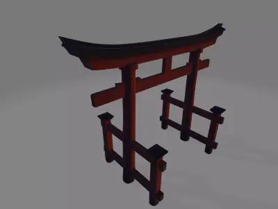 The Torii Low-poly 3D model