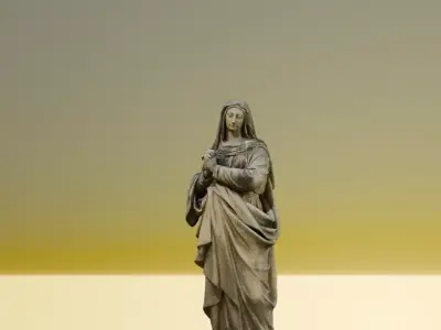 france monumental heritage  statue lowpoly obj mtl Low-poly 3D model