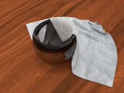 Cloth Bowl  Low-poly 3D model