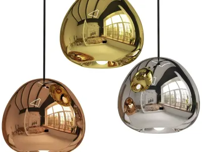 Pendant lamp Void Light 15 cm Silver 3D model