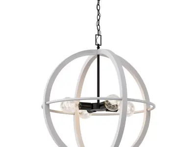 BODIE three light sphere pendant 3D model