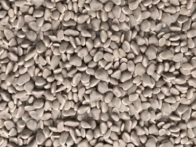 Stone pebbel 3D model
