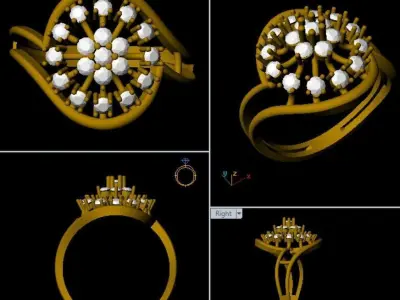 Rings 3D print model