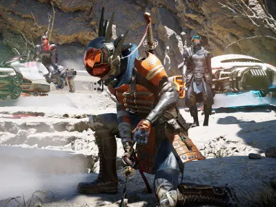 Sci fi Samurai Ninja 3D CG model rigged character 3D model